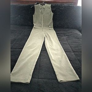 One piece army green jumpsuit